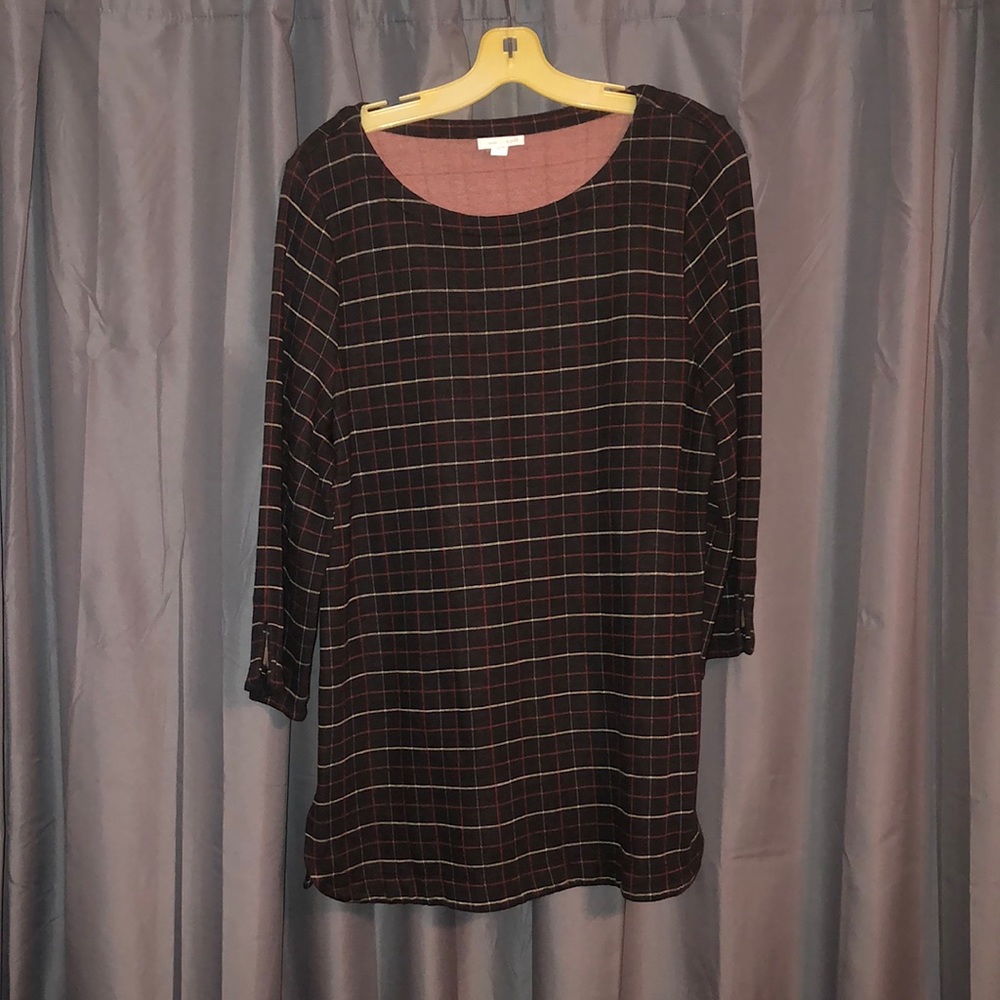 J. Jill plaid dress shirt